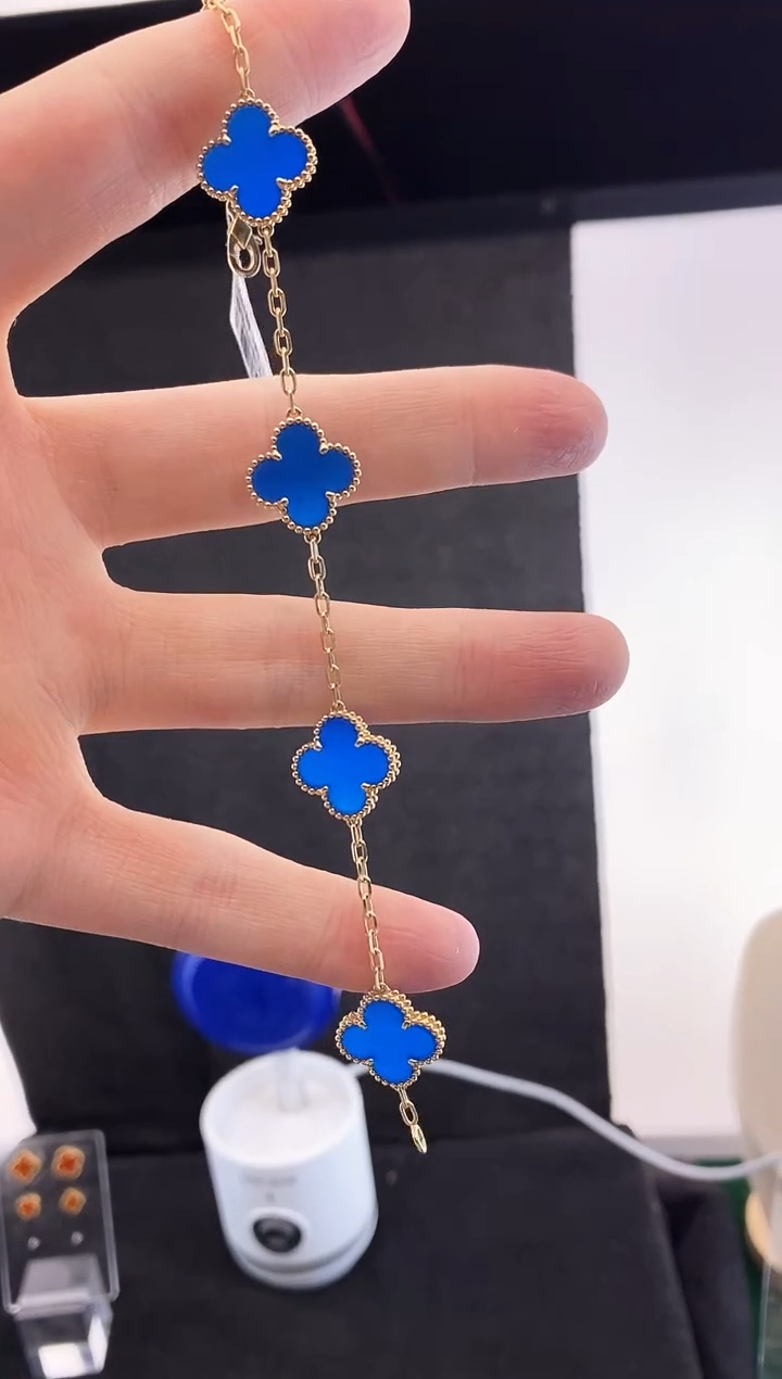 【闪购商品】玛瑙/玉髓手链18K金镶嵌.