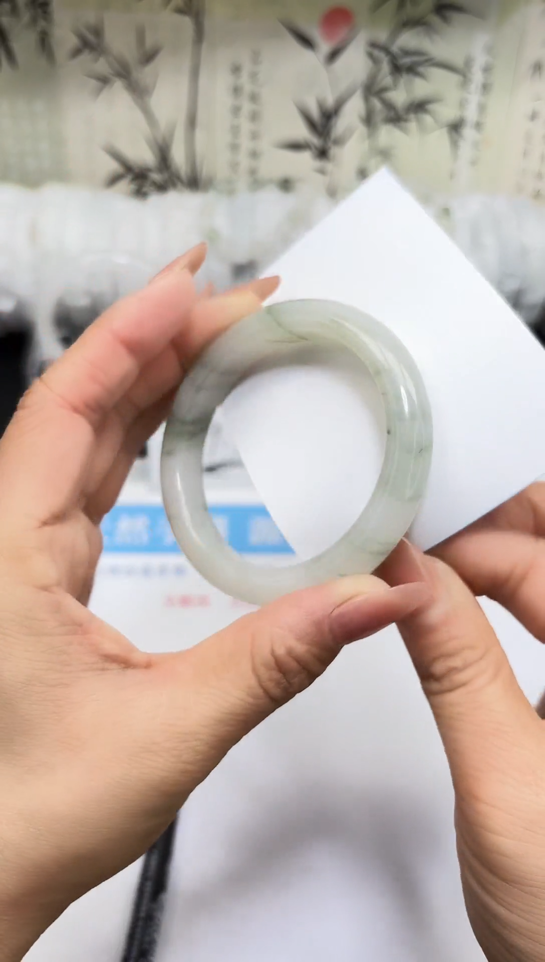 未镶嵌手镯石英质玉A24-54/55/56