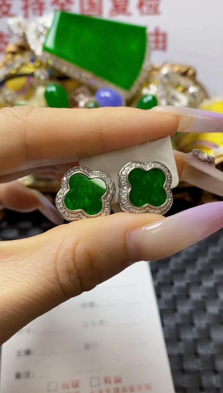 银S925镶嵌戒指翡翠/00000