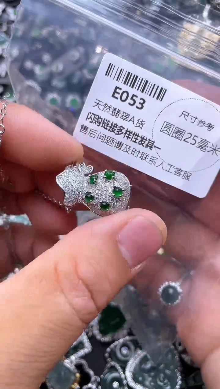 【闪购商品】翡翠颈饰未镶嵌E053项链