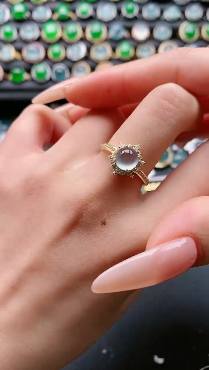 【闪购商品】翡翠戒指银S925镶嵌11111