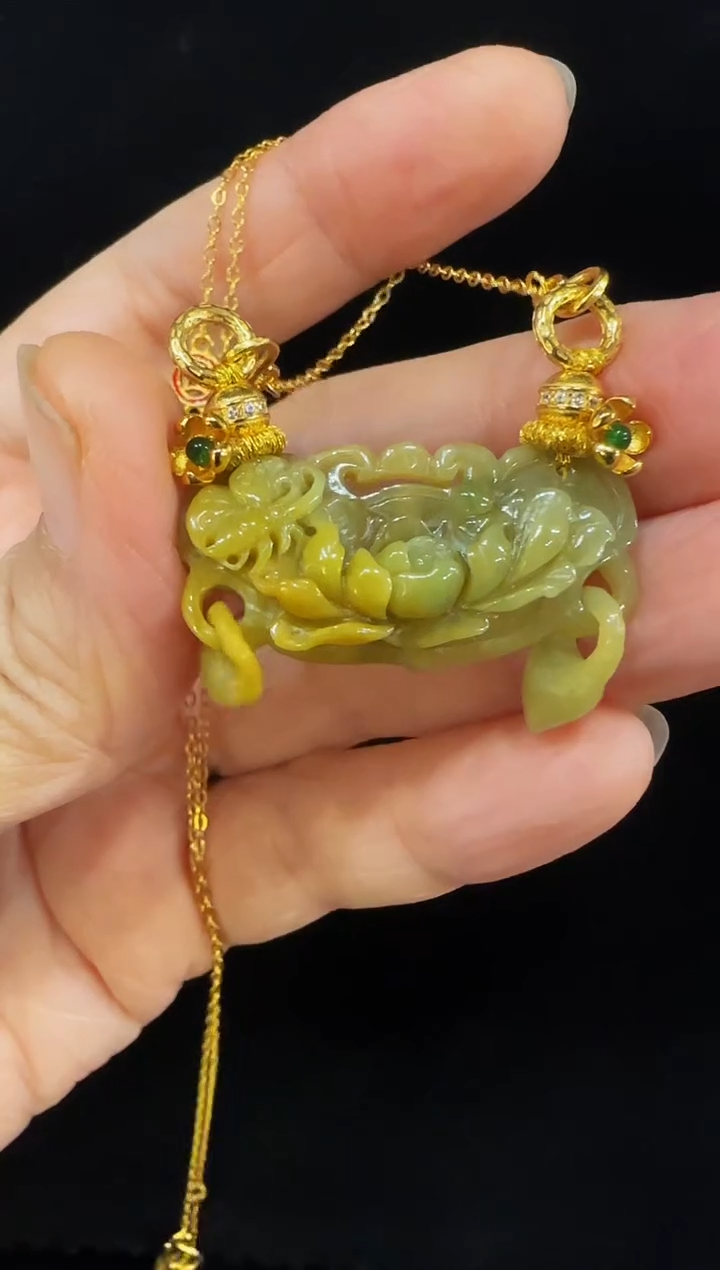 颈饰未镶嵌翡翠国风