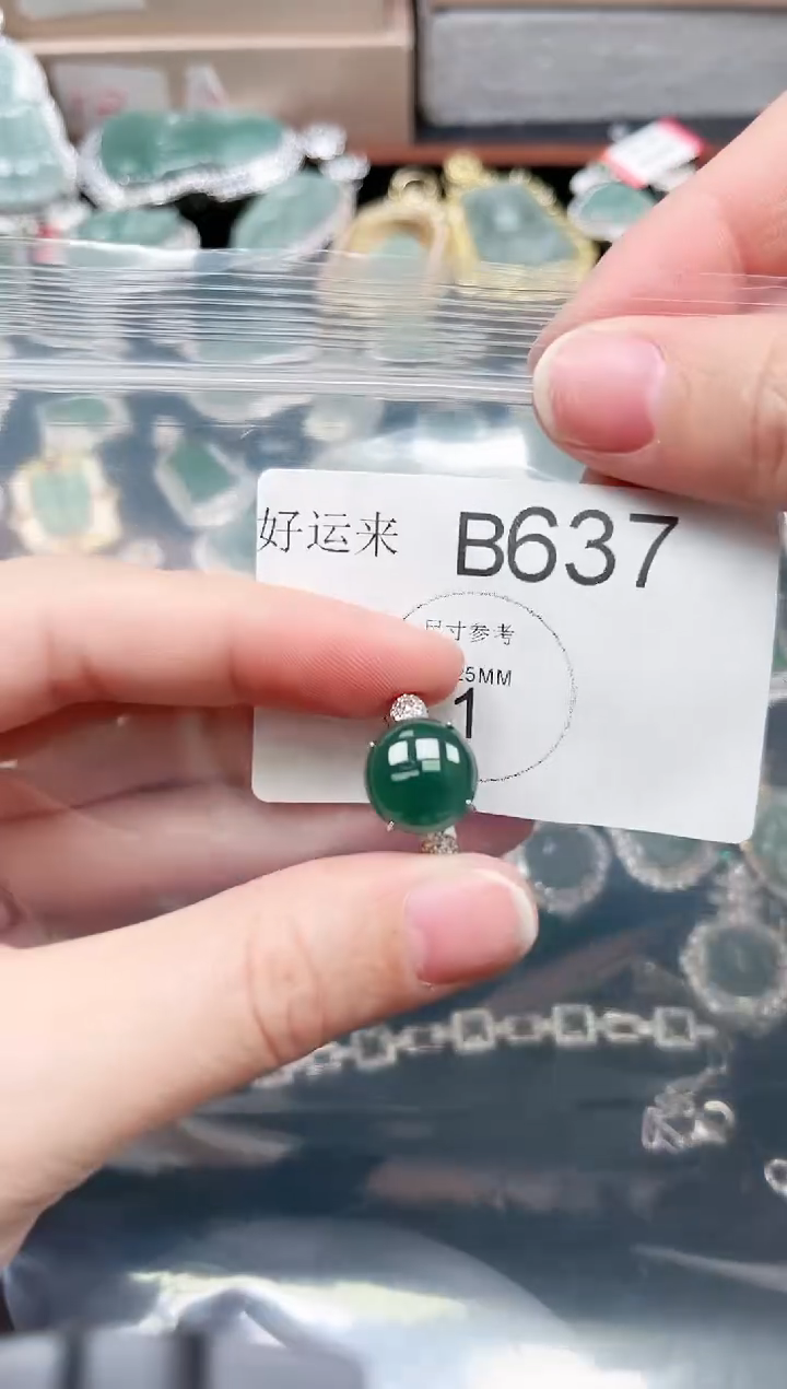 【闪购商品】翡翠颈饰未镶嵌637赠皮绳