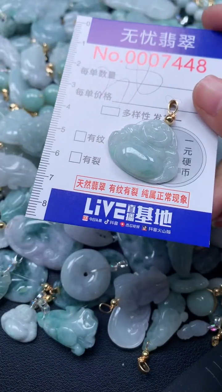 颈饰未镶嵌翡翠7448
