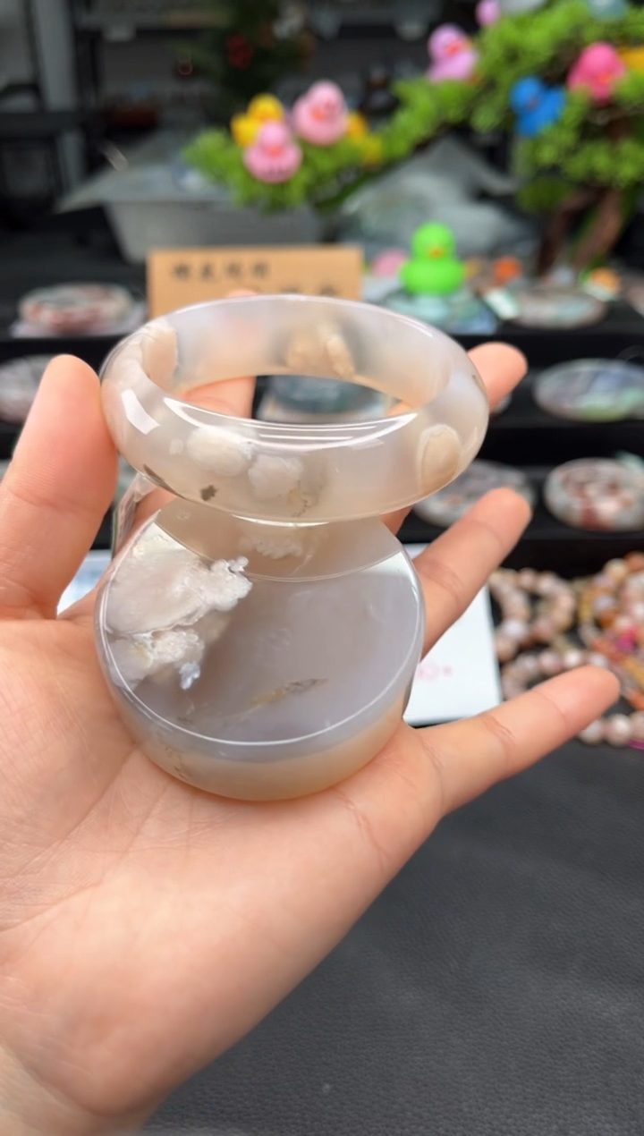 石英质玉未镶嵌手镯59圈口（赠品镯心）3751733