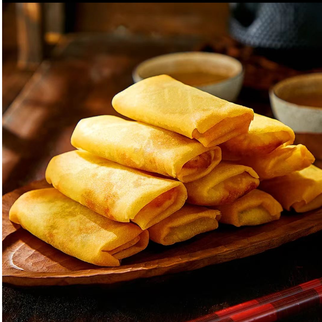甘家风味素三鲜春卷顺丰冷链油炸小吃手工点心方便早餐
