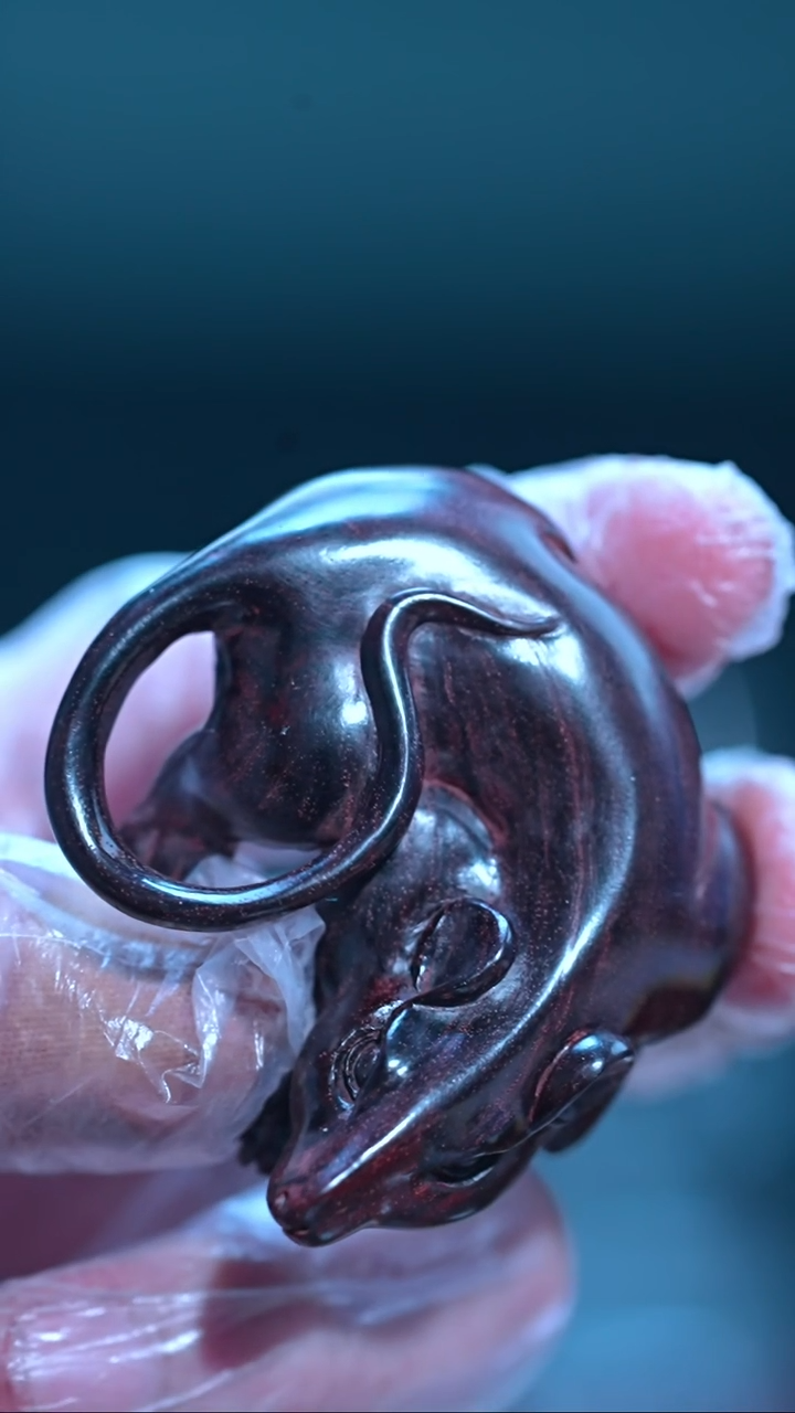 把件黄花梨/降香黄檀海南黄花梨紫鼠把件