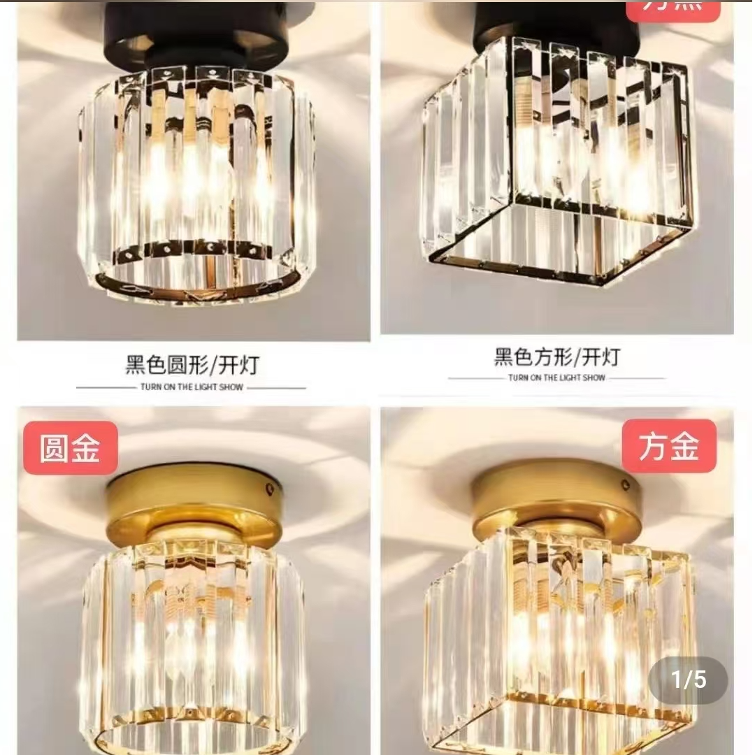 样板库存出售过水晶过道灯