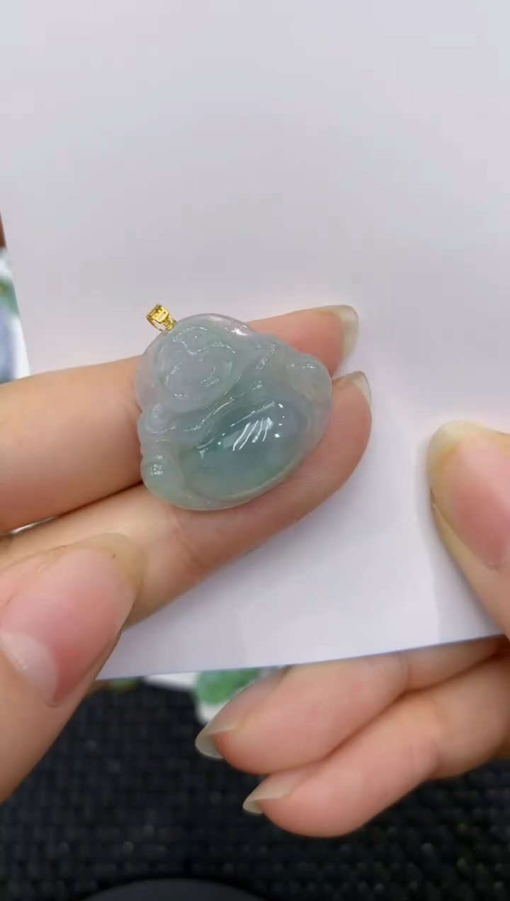 【闪购商品】翡翠颈饰18K金镶嵌8888888888
