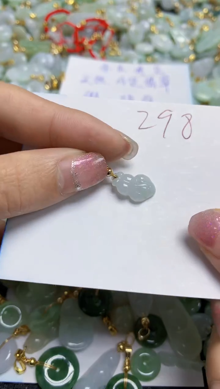 【闪购商品】翡翠颈饰合金天然A货翡翠