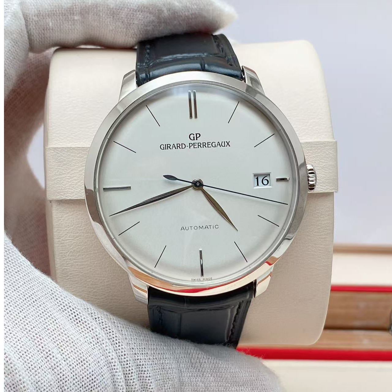 99新 Girard- Perregaux/芝柏表 1966系列自动机械表径41