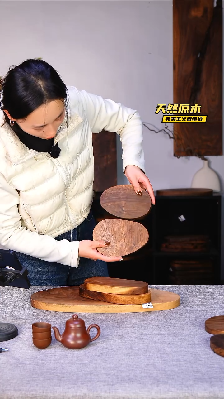木北美黑胡桃原木.干裂疤结不属于商品质量问题完美主义者慎拍