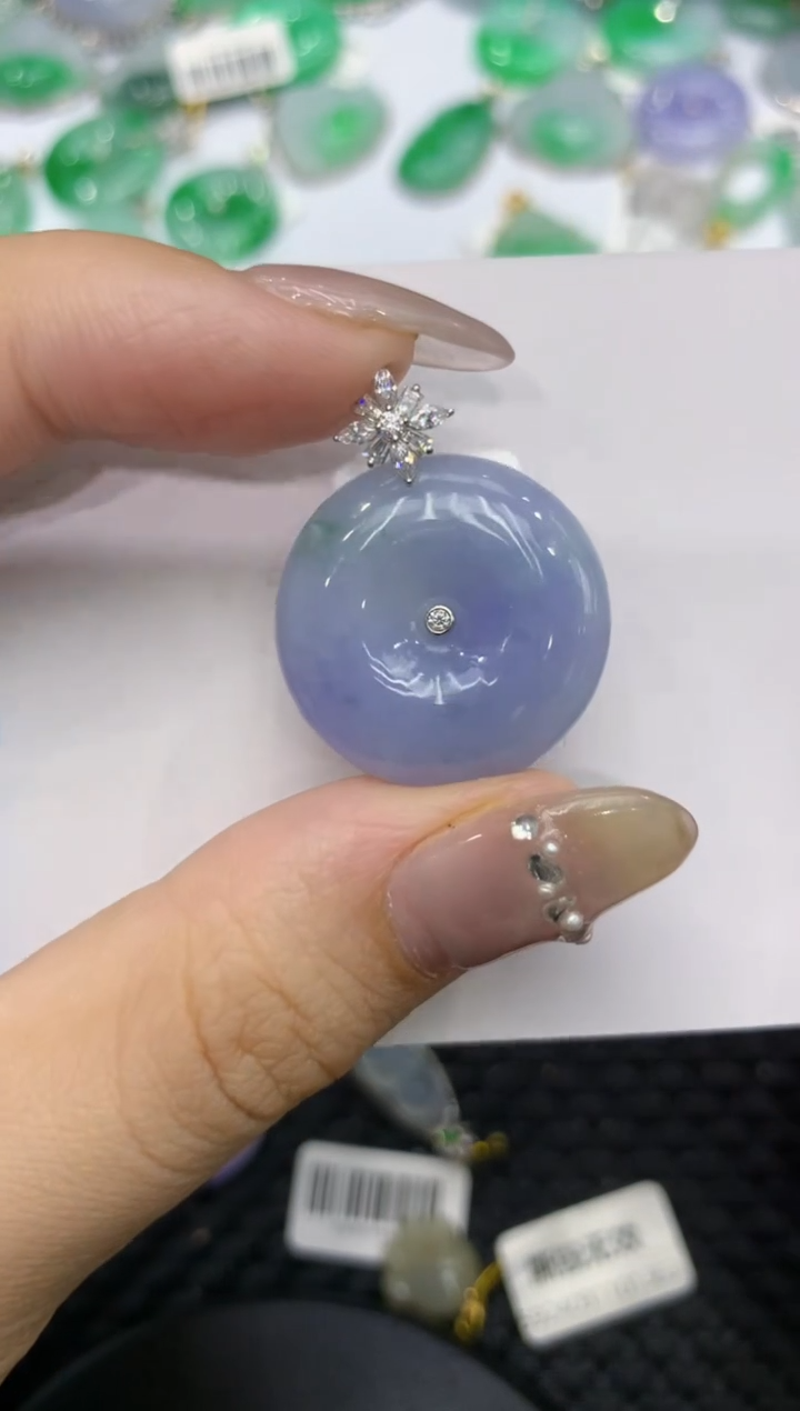 【闪购商品】翡翠颈饰18K金镶嵌222222222