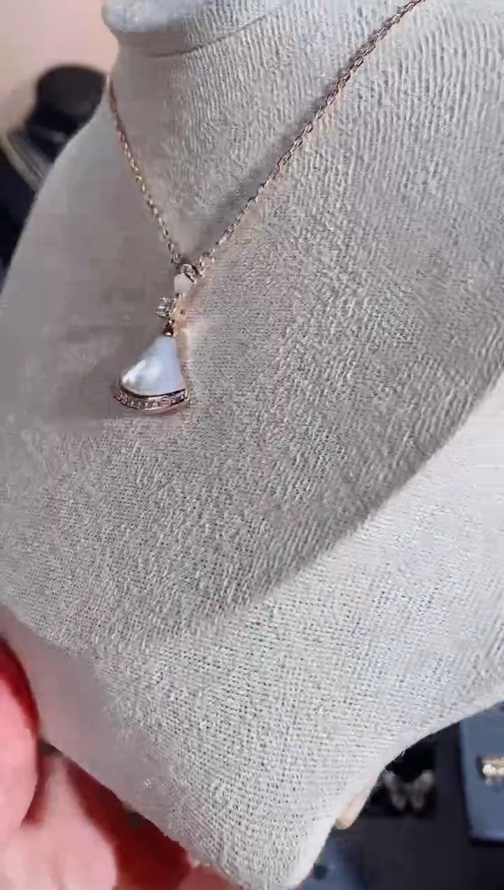 铜合金无925银项链7138