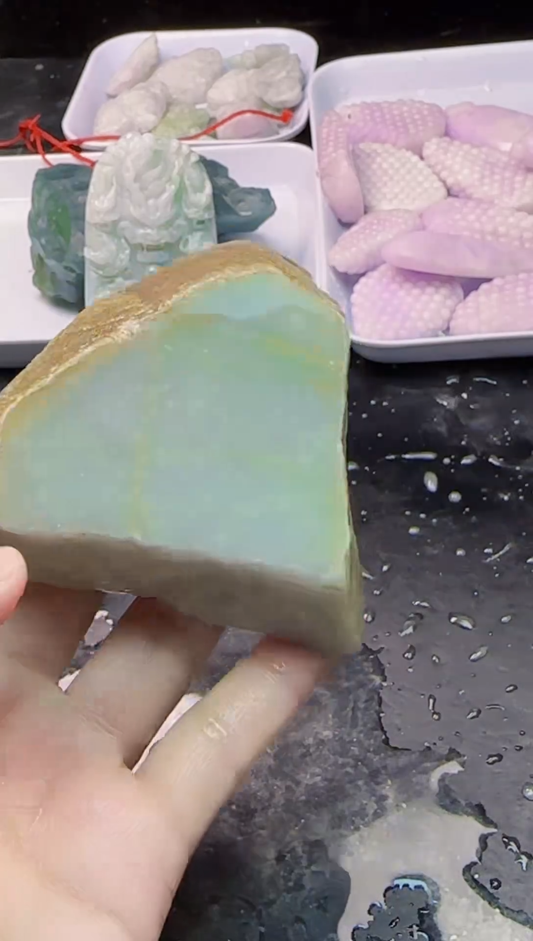 配石翡翠067天然A货翡翠