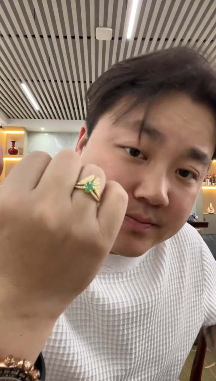 【闪购商品】翡翠戒指银S925镶嵌戒指