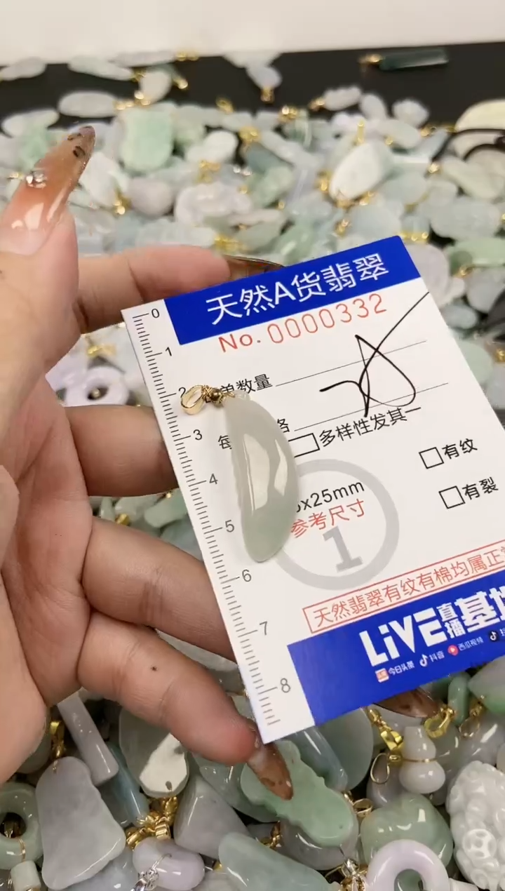 【闪购商品】翡翠颈饰未镶嵌天然A货翡翠