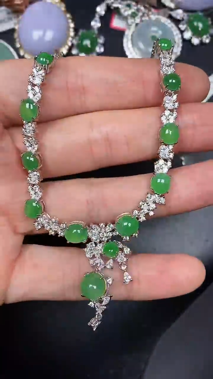 银S925镶嵌戒指翡翠1800