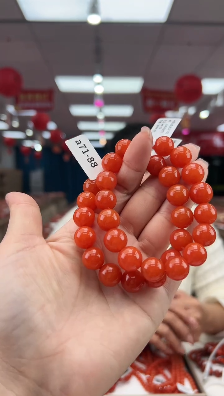 【闪购商品】南红玛瑙珠串未镶嵌多样发其一/12/HS9992271