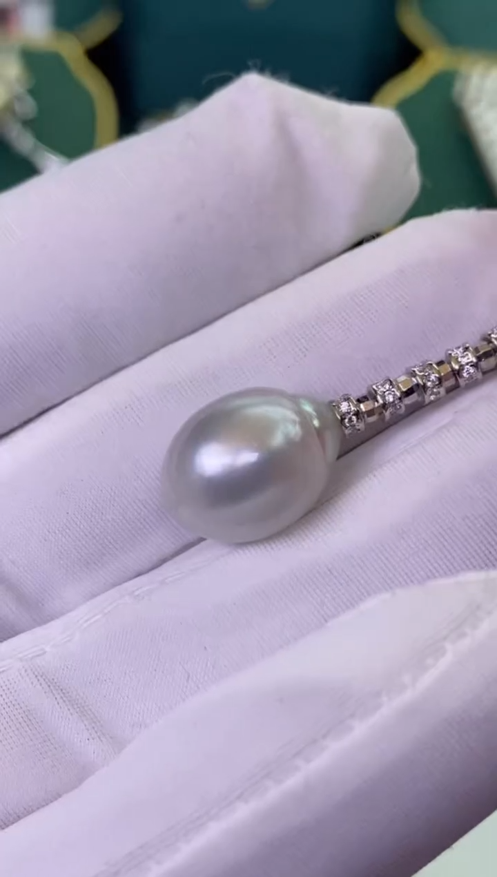 【闪购商品】海水珍珠颈饰银S925镶嵌1