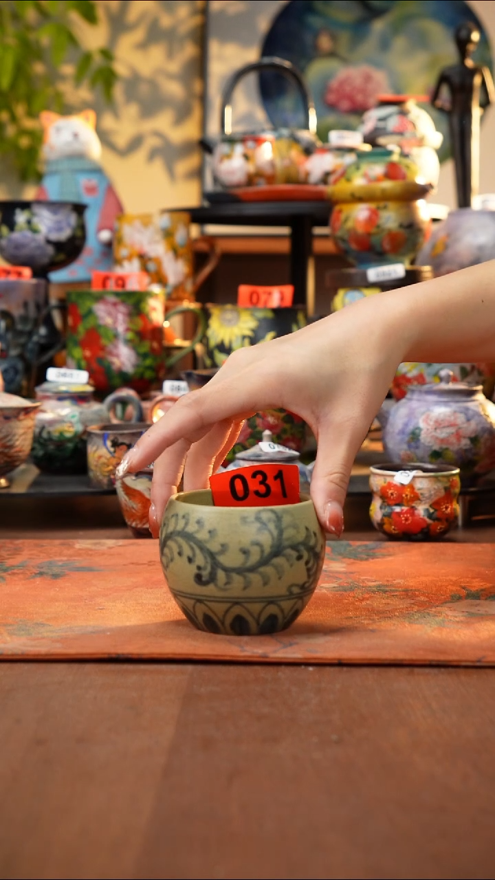 瓷片景德镇手工手绘031