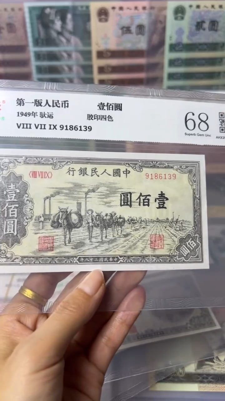 【闪购商品】第一套人民币100元驮运