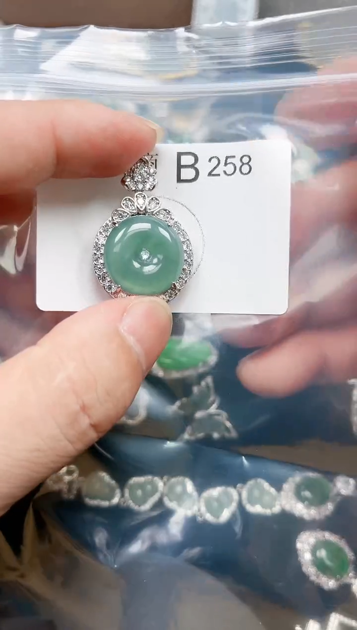 【闪购商品】翡翠颈饰未镶嵌赠皮绳258