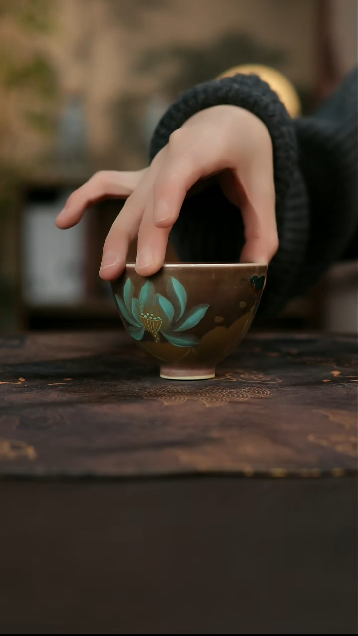 景德镇陶瓷杯碗柴烧多人