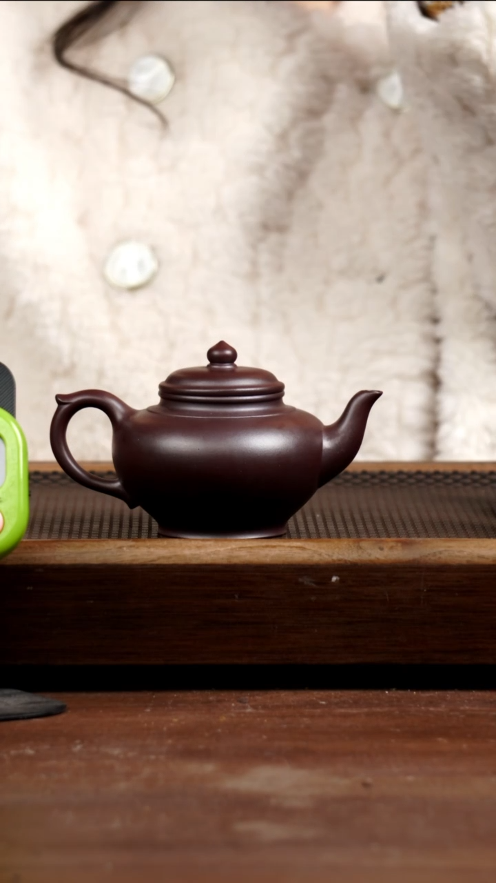 茶壶紫砂平**源龙血砂笑樱225CC
