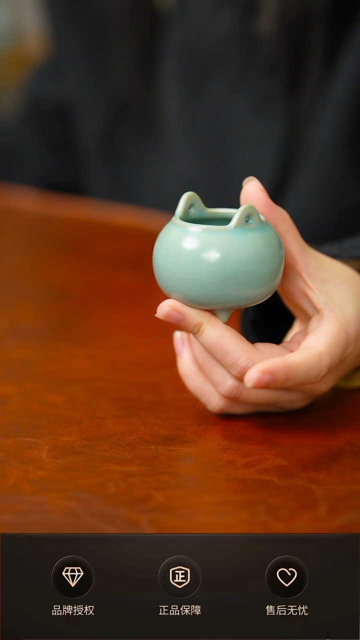 仿古小胖香炉不完美简装