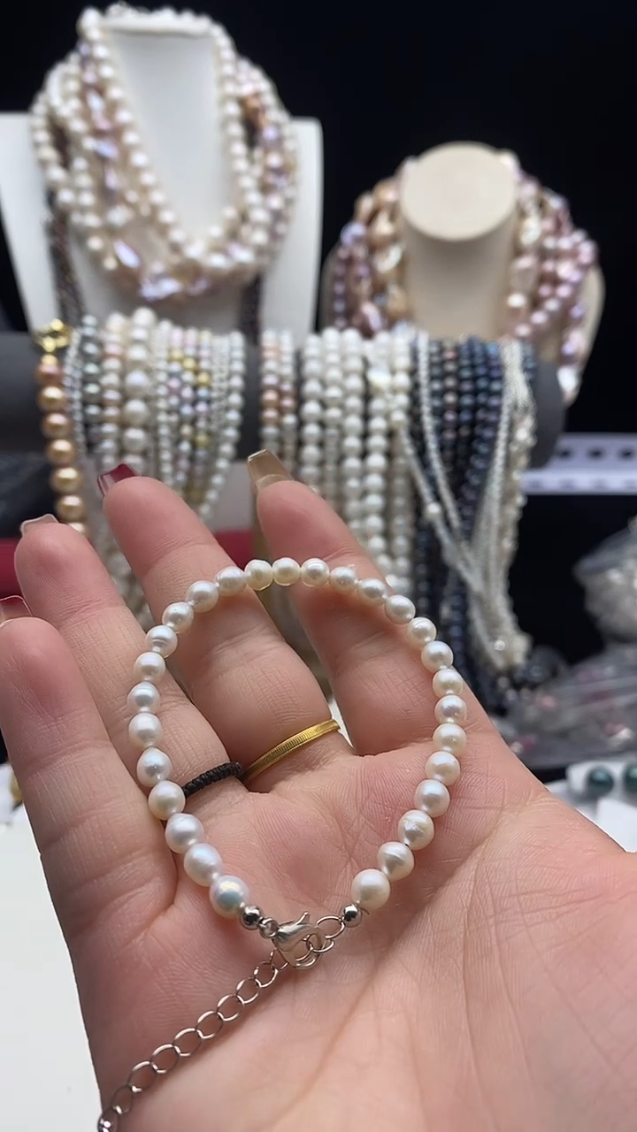 【闪购商品】淡水珍珠颈饰合金1