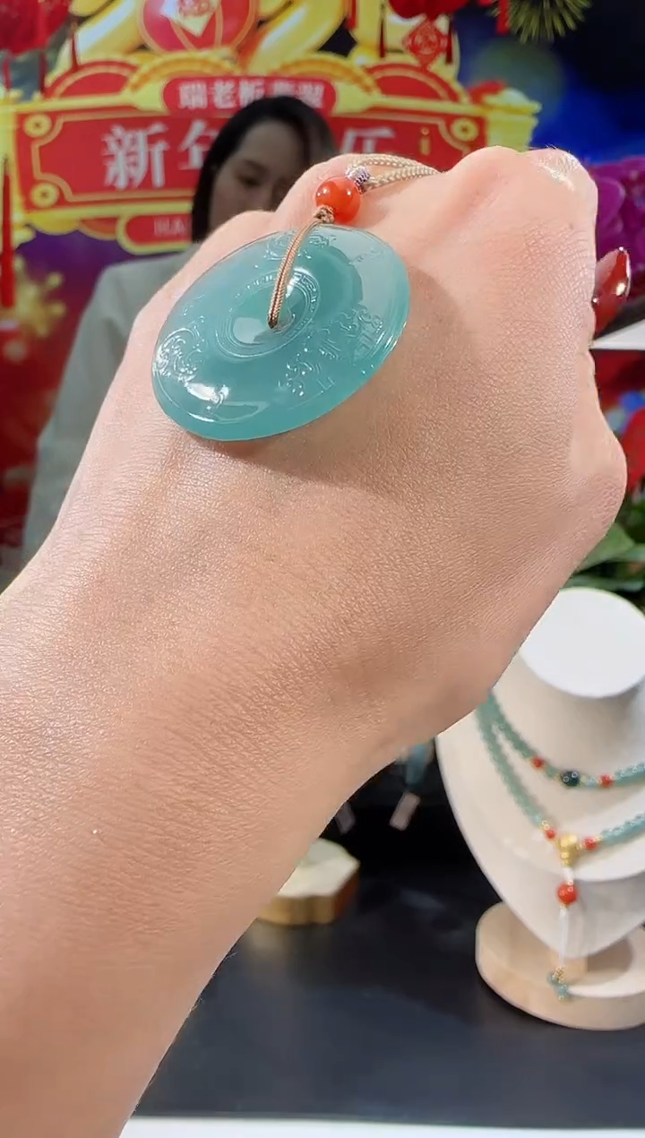 【闪购商品】翡翠吊坠(不含链)未镶嵌平安扣多样性发一