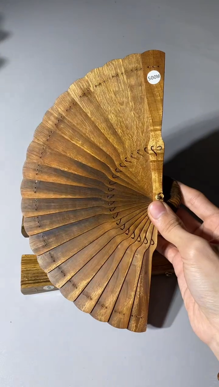 金丝楠500号15cm金丝楠木小叶桢楠扇子