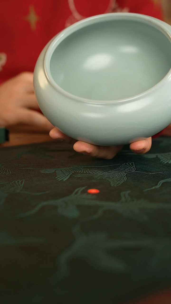 【闪购商品】顶奢茶器品牌见山烧汝窑水洗