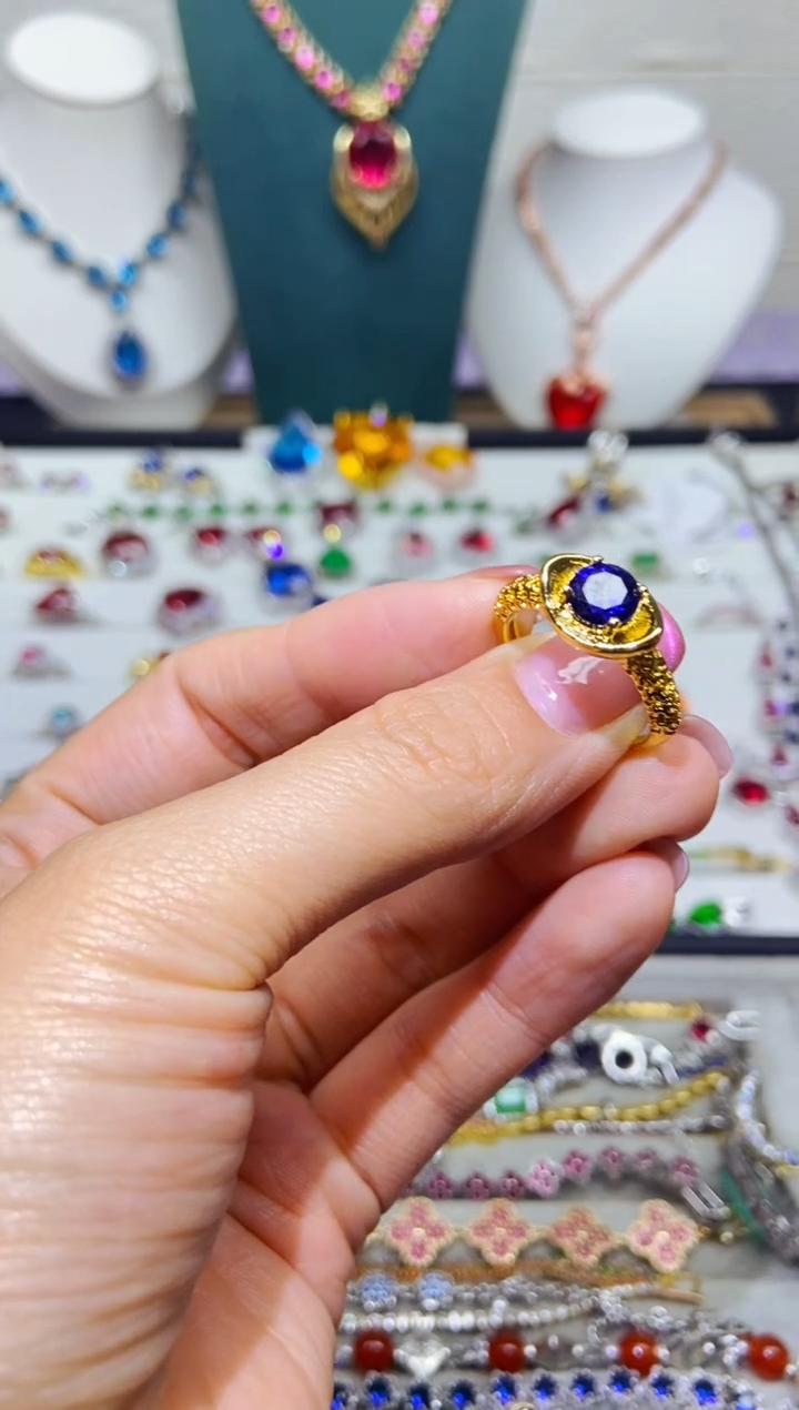 银S925镶嵌耳饰紫晶1