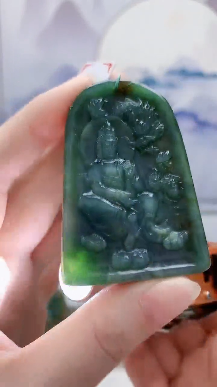 未镶嵌定制翡翠5176ry-毛货挂件52