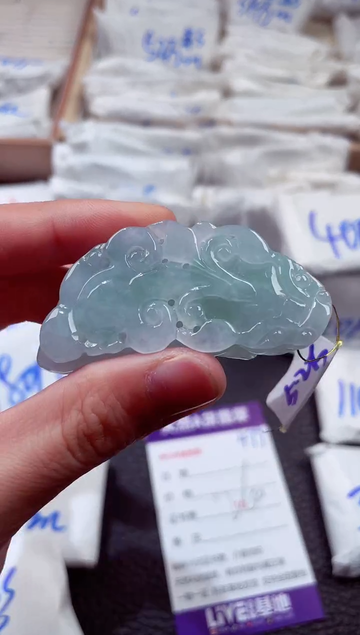 翡翠未镶嵌颈饰00008479