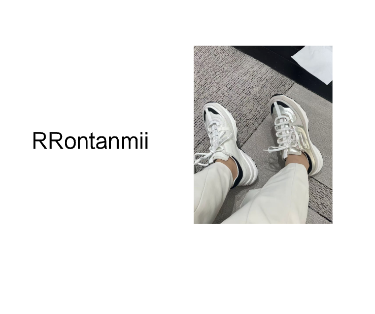 25A增高厚底运动德训鞋新款百搭网格平底