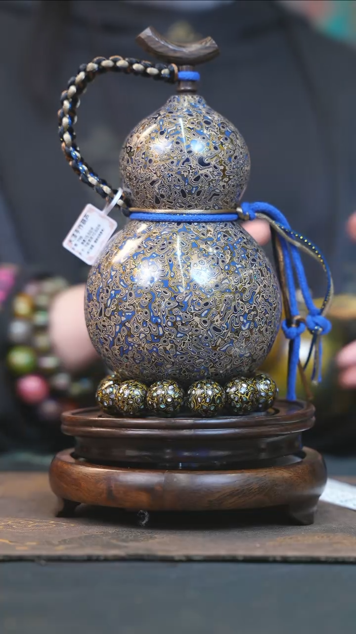 【闪购商品】YJ252大漆酒葫芦不包手串及旋转底座