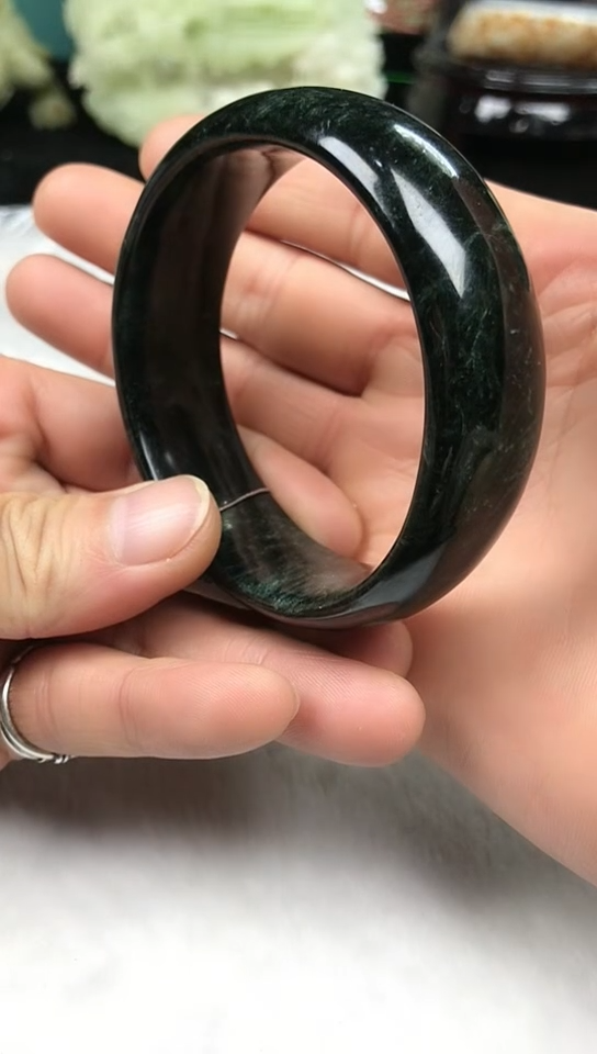 【闪购商品】查罗石手镯（开口镯）未镶嵌手镯【58.8MM】