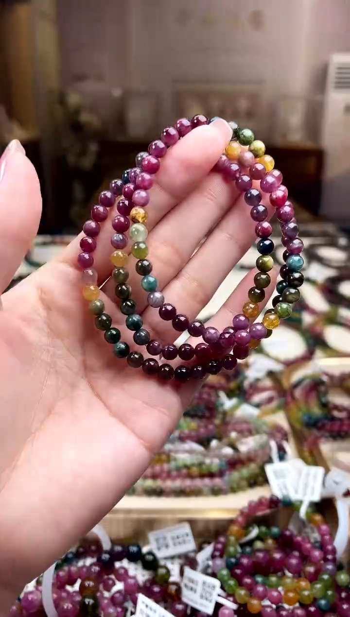 【闪购商品】碧玺/未镶嵌5mm+碧玺多圈多样性发货