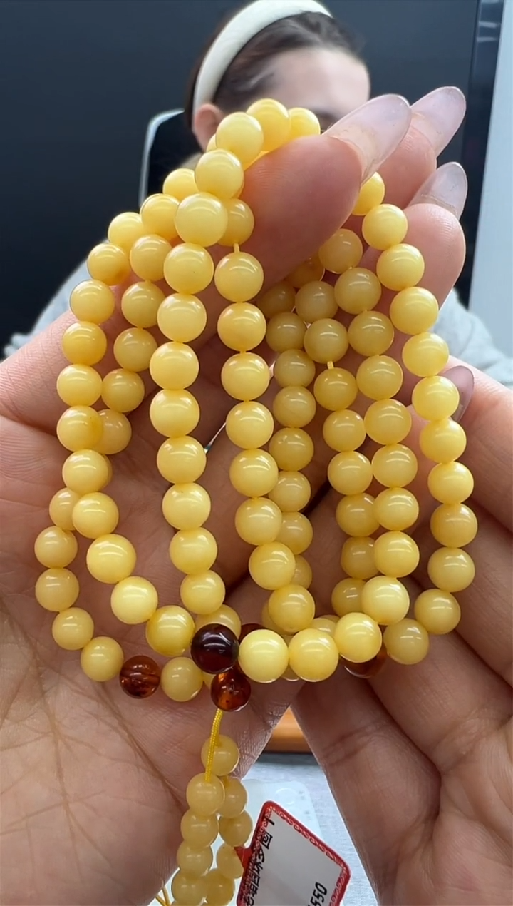 【闪购商品】琥珀颈饰未镶嵌657秒拍号