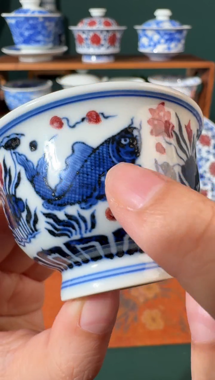 【闪购商品】杯永明尚玩鱼藻压手杯