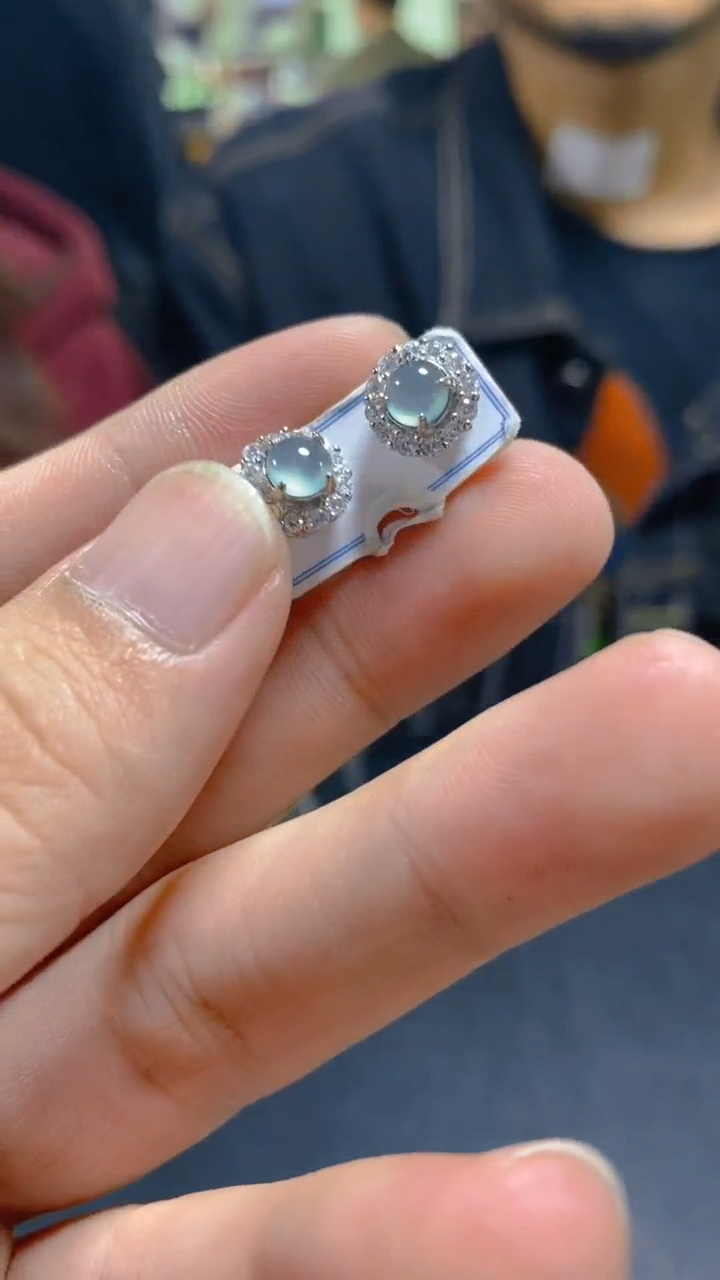 【闪购商品】翡翠耳饰未镶嵌0280148966多样性发一