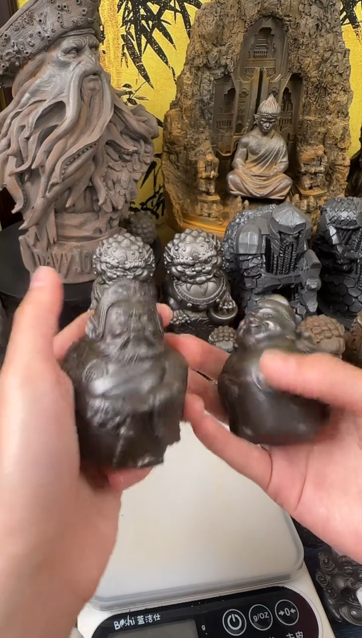 铁精致创意文武财神