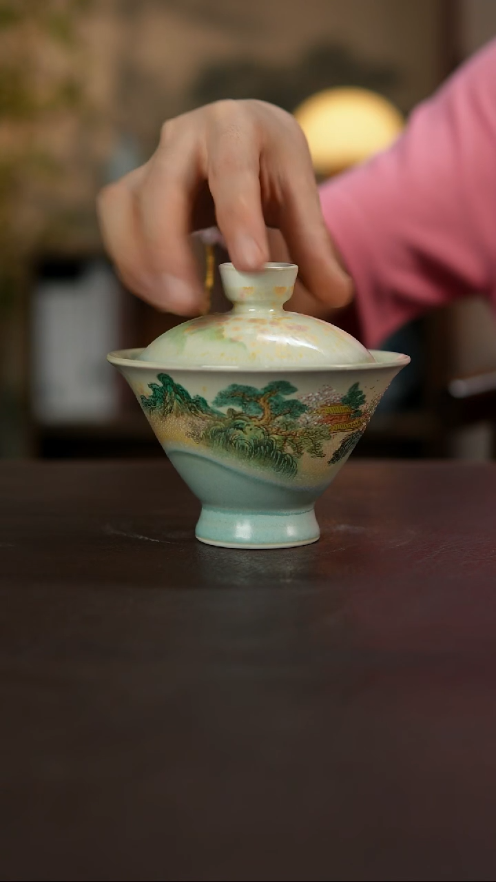 杯景德镇陶瓷杯碗柴烧多人