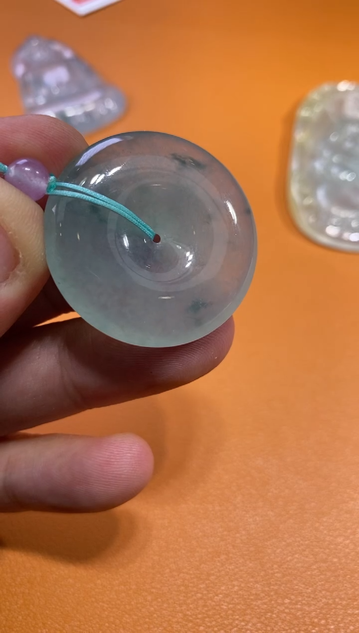 翡翠挂件未镶嵌扣子6880