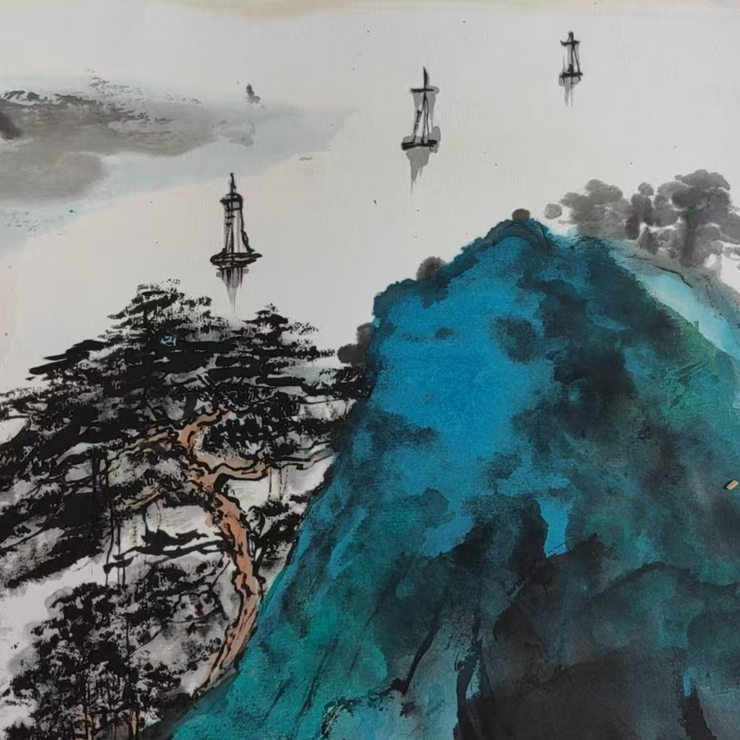 31张文臣  2平尺山水国画