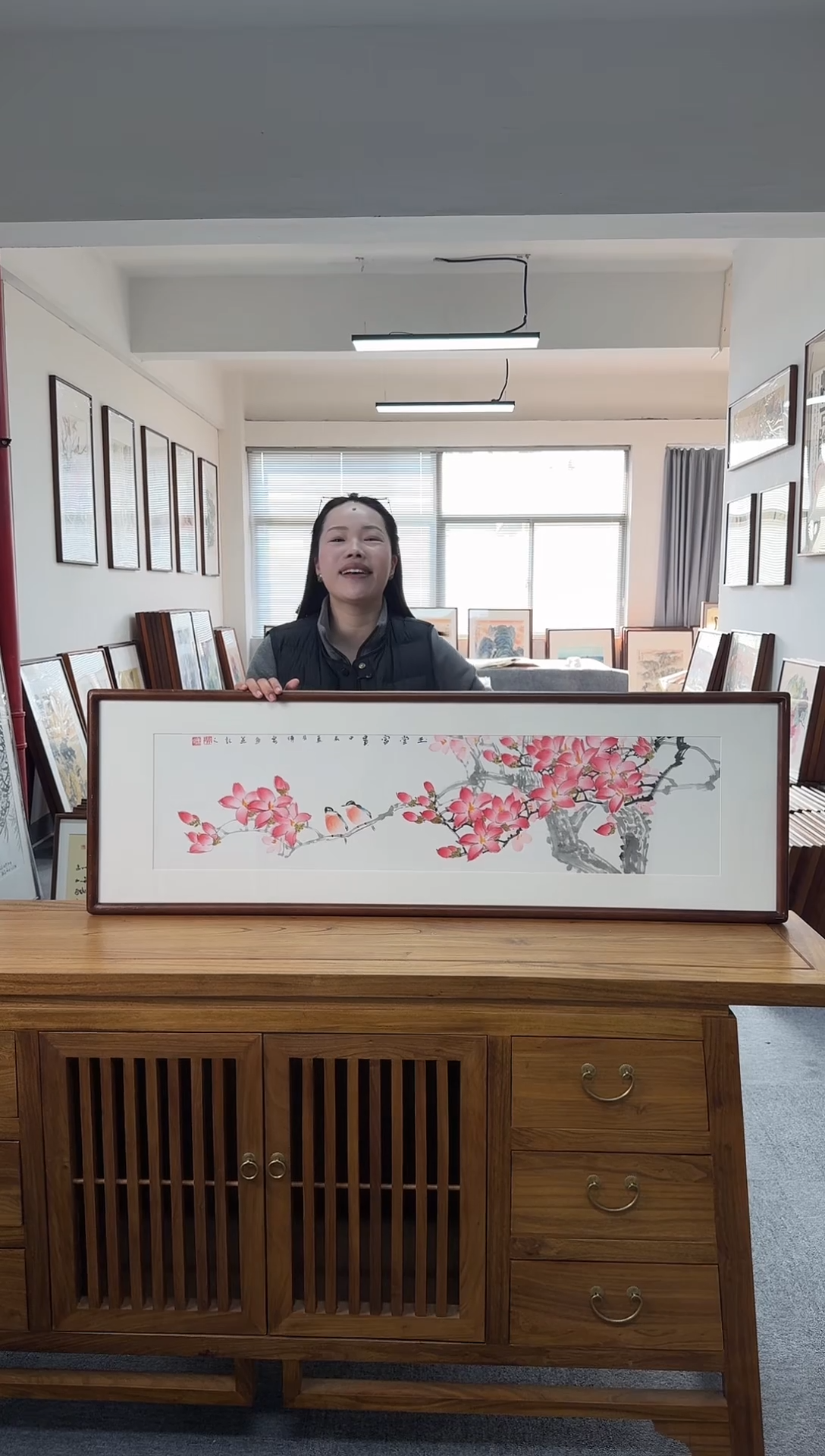 书法韦传泉02-40*123尺寸手绘同款