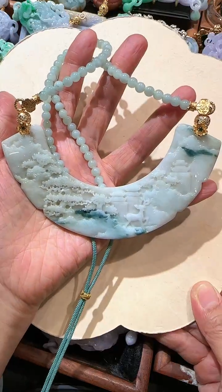 【闪购商品】翡翠颈饰未镶嵌国风